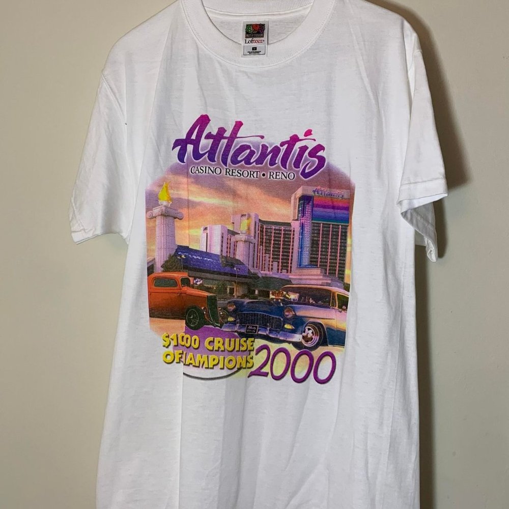 Vintage Y2K Atlantis Casino Resort Reno 2000 T-Shirt - sz Medium
